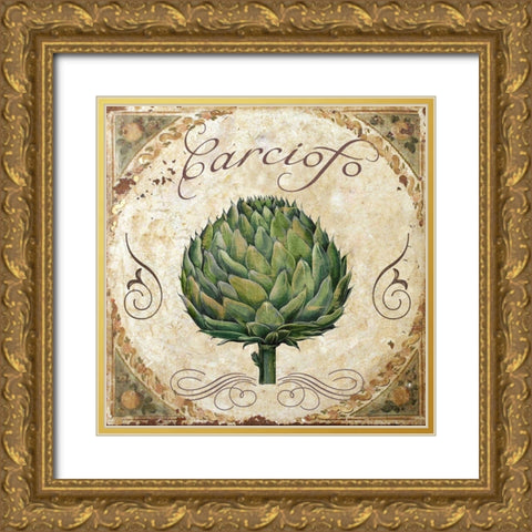 Mangia III Gold Ornate Wood Framed Art Print with Double Matting by Sasha