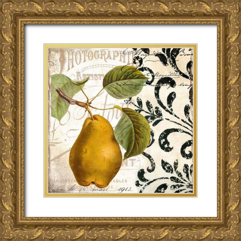 Les Fruits Jardin I Gold Ornate Wood Framed Art Print with Double Matting by Sasha