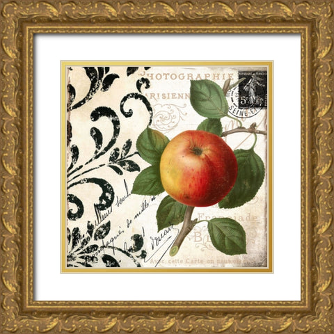 Les Fruits Jardin IV Gold Ornate Wood Framed Art Print with Double Matting by Sasha
