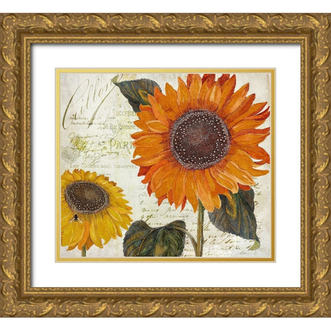 Sundresses II Gold Ornate Wood Framed Art Print with Double Matting by Sasha