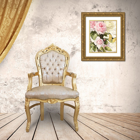 Flora Bella Gold Ornate Wood Framed Art Print with Double Matting by Sasha