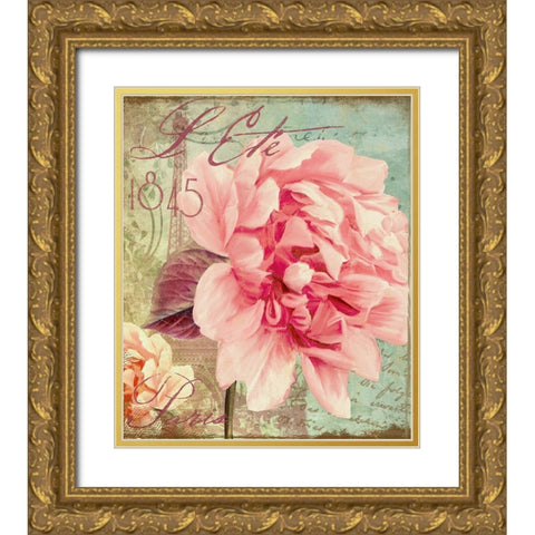 Saisons III Gold Ornate Wood Framed Art Print with Double Matting by Sasha