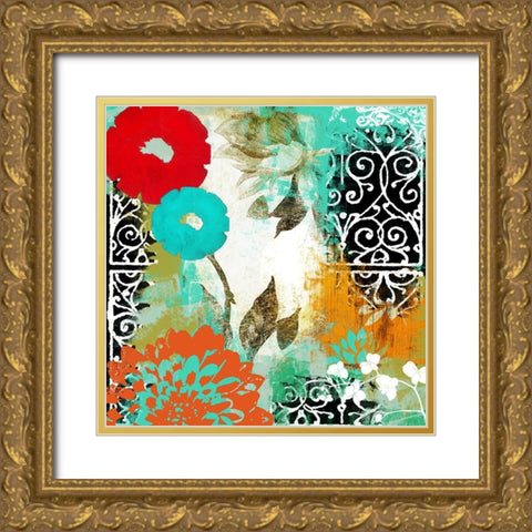 Bali I Gold Ornate Wood Framed Art Print with Double Matting by Sasha