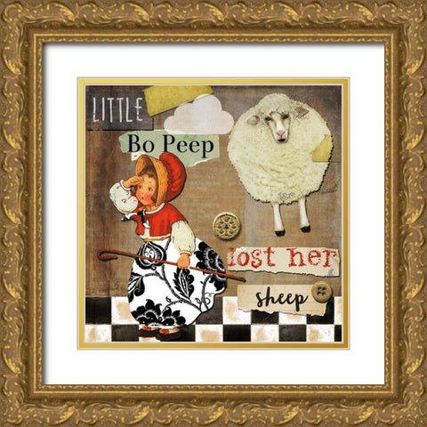 Childhood II Gold Ornate Wood Framed Art Print with Double Matting by Sasha