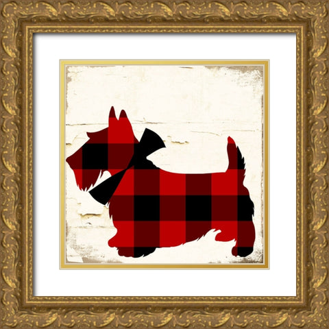 Scotty I Gold Ornate Wood Framed Art Print with Double Matting by Sasha