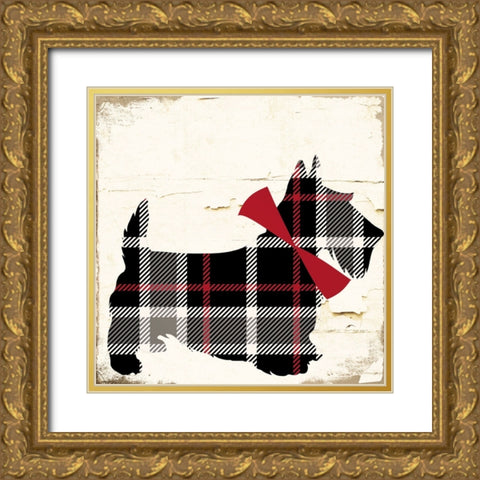 Scotty II Gold Ornate Wood Framed Art Print with Double Matting by Sasha