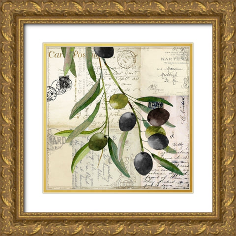 Olivia_I Gold Ornate Wood Framed Art Print with Double Matting by Sasha