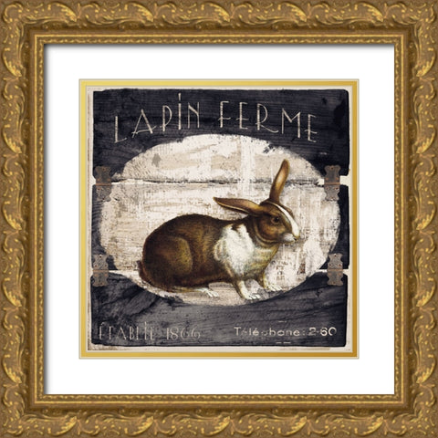Campagne I Gold Ornate Wood Framed Art Print with Double Matting by Sasha