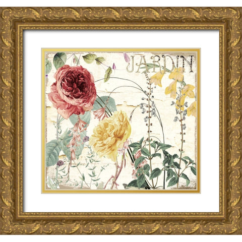 Mirabelle I Gold Ornate Wood Framed Art Print with Double Matting by Sasha