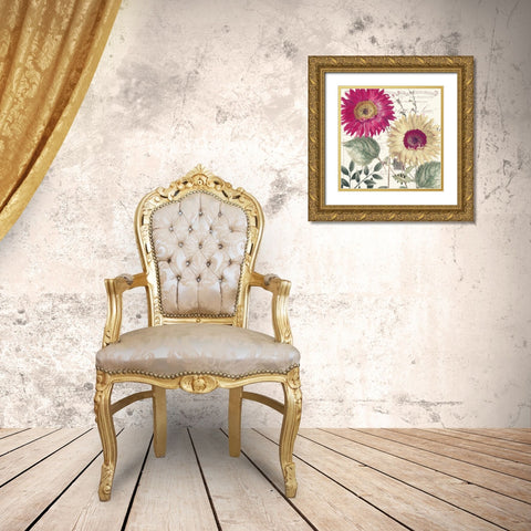 Midnight Sun II Gold Ornate Wood Framed Art Print with Double Matting by Sasha
