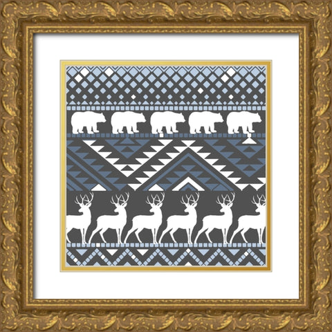 Comfort Zone 1 Gold Ornate Wood Framed Art Print with Double Matting by Sasha