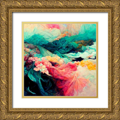 K Dreams V Gold Ornate Wood Framed Art Print with Double Matting by Sasha