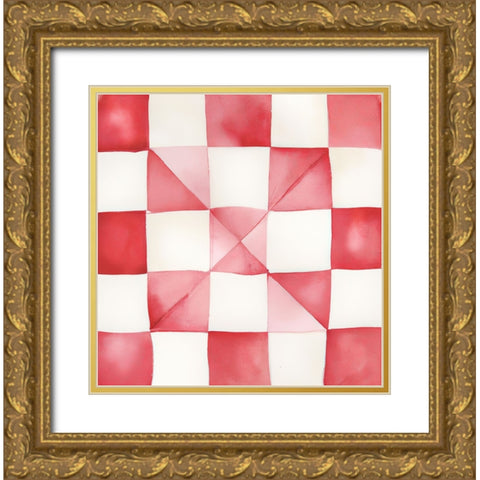 Gingerbread Land III Gold Ornate Wood Framed Art Print with Double Matting by Sasha