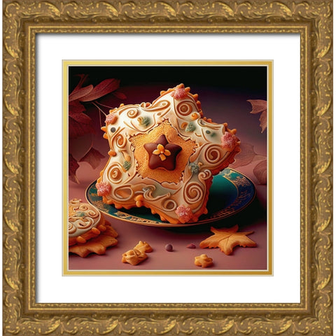 Delphines Bakery XI Gold Ornate Wood Framed Art Print with Double Matting by Sasha