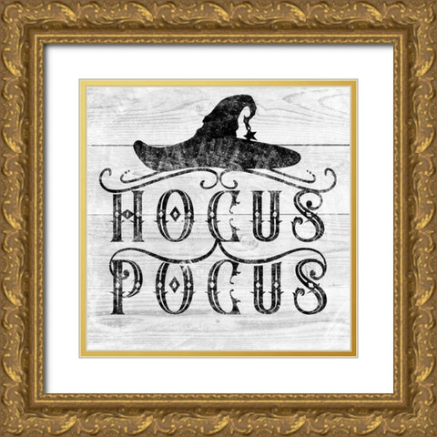 Hocus Pocus Gold Ornate Wood Framed Art Print with Double Matting by Sheena Pike Art