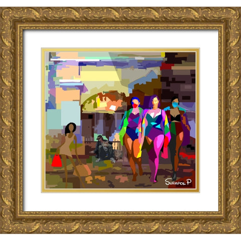 The Homeless Gold Ornate Wood Framed Art Print with Double Matting by Pansanit, Surapol