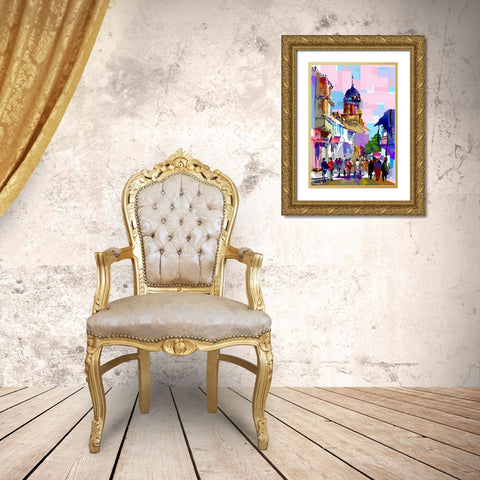 Vacatiom Travel Gold Ornate Wood Framed Art Print with Double Matting by Pansanit, Surapol