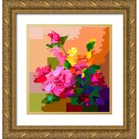 Beautiful Rose Gold Ornate Wood Framed Art Print with Double Matting by Pansanit, Surapol