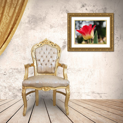 Happy One Gold Ornate Wood Framed Art Print with Double Matting by Bonin, Suzanne