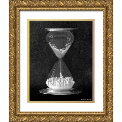 Burb to Urb Gold Ornate Wood Framed Art Print with Double Matting by Barbey, Thomas