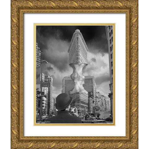 CoreIssues Gold Ornate Wood Framed Art Print with Double Matting by Barbey, Thomas