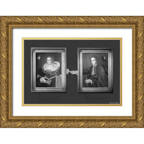 Eternal Beloved Gold Ornate Wood Framed Art Print with Double Matting by Barbey, Thomas