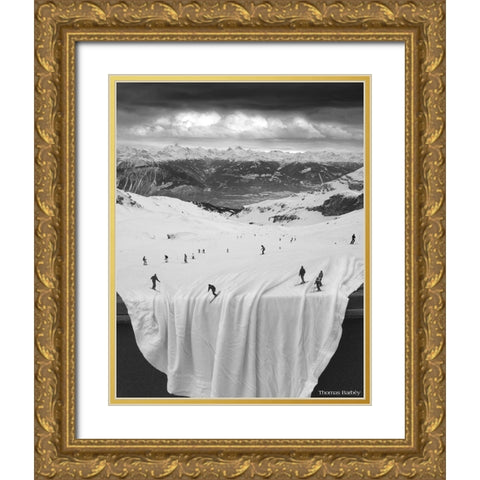 Oh Sheet! Gold Ornate Wood Framed Art Print with Double Matting by Barbey, Thomas