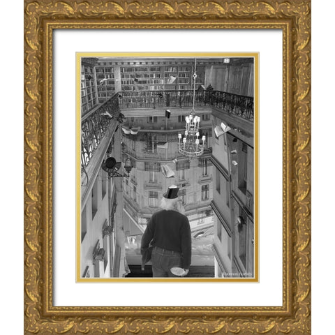 The Mind Reader Gold Ornate Wood Framed Art Print with Double Matting by Barbey, Thomas