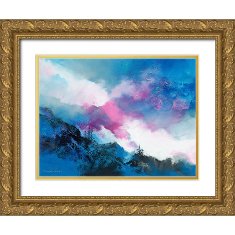 Above the Clouds 1 Gold Ornate Wood Framed Art Print with Double Matting by Leung, Thomas