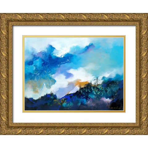 Above the Clouds 2 Gold Ornate Wood Framed Art Print with Double Matting by Leung, Thomas