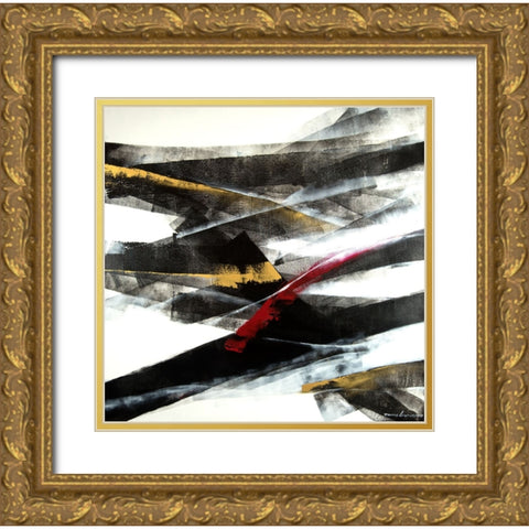 Exchange 2 Gold Ornate Wood Framed Art Print with Double Matting by Leung, Thomas