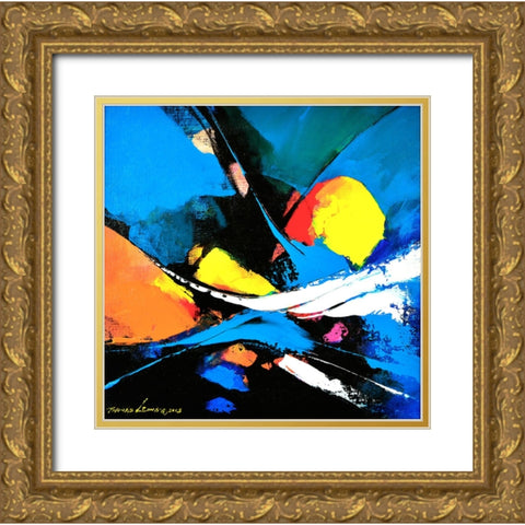 Fly Higher Gold Ornate Wood Framed Art Print with Double Matting by Leung, Thomas