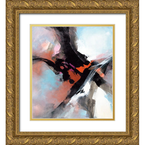 Motivation Gold Ornate Wood Framed Art Print with Double Matting by Leung, Thomas