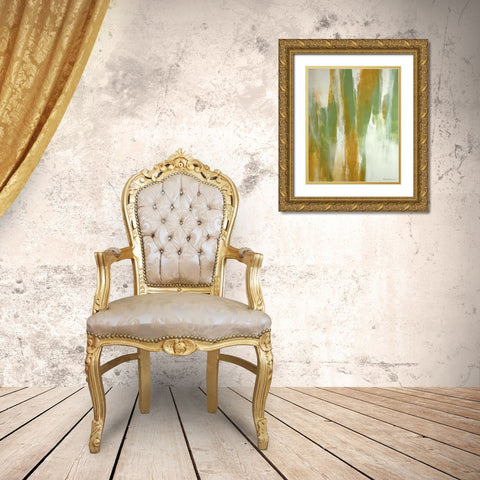 Symphony of Color Gold Ornate Wood Framed Art Print with Double Matting by Leung, Thomas