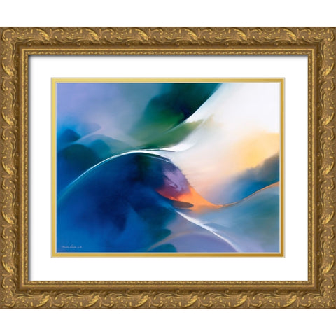 Zenith Gold Ornate Wood Framed Art Print with Double Matting by Leung, Thomas