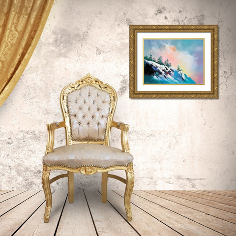 Sea of Clouds Gold Ornate Wood Framed Art Print with Double Matting by Leung, Thomas