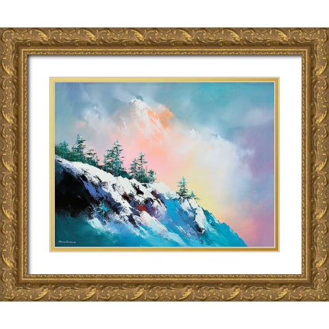 Sea of Clouds Gold Ornate Wood Framed Art Print with Double Matting by Leung, Thomas