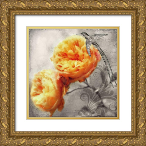 Dan Le Jardin Gold Ornate Wood Framed Art Print with Double Matting by Lavoie, Tina