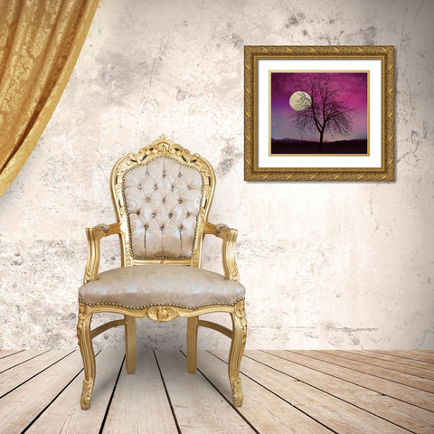Pink Twilight Gold Ornate Wood Framed Art Print with Double Matting by Lavoie, Tina