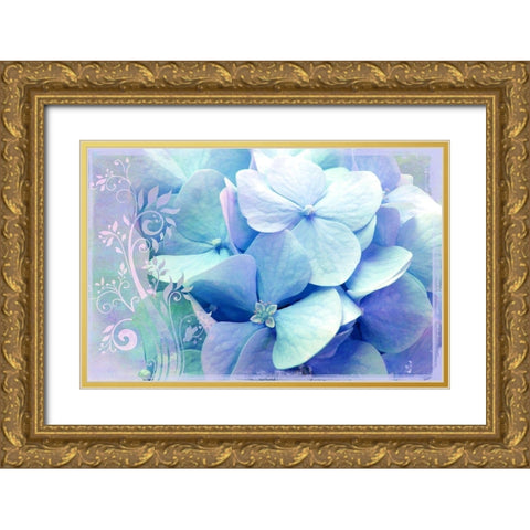 Ecstacy Gold Ornate Wood Framed Art Print with Double Matting by Lavoie, Tina