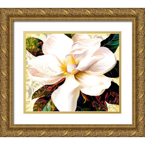 Tuscan Afternoon Gold Ornate Wood Framed Art Print with Double Matting by Lavoie, Tina