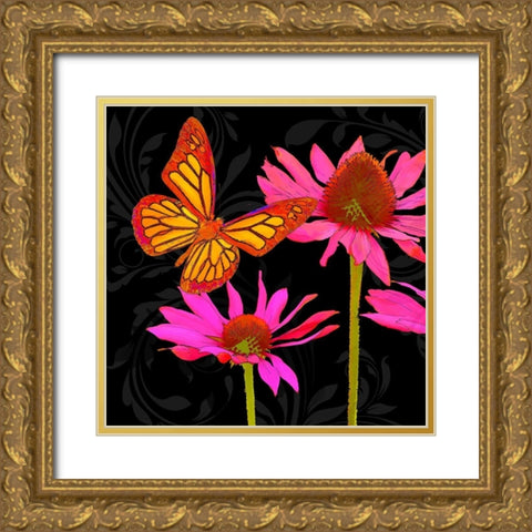 Color Pop II Gold Ornate Wood Framed Art Print with Double Matting by Lavoie, Tina
