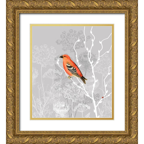 Queen Ann Morning Gold Ornate Wood Framed Art Print with Double Matting by Lavoie, Tina