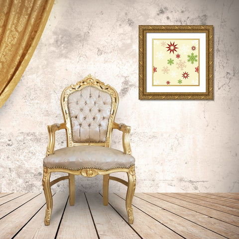 Beautiful Christmas IX Gold Ornate Wood Framed Art Print with Double Matting by Lavoie, Tina