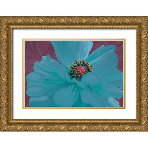 Color Theory II Gold Ornate Wood Framed Art Print with Double Matting by Lavoie, Tina