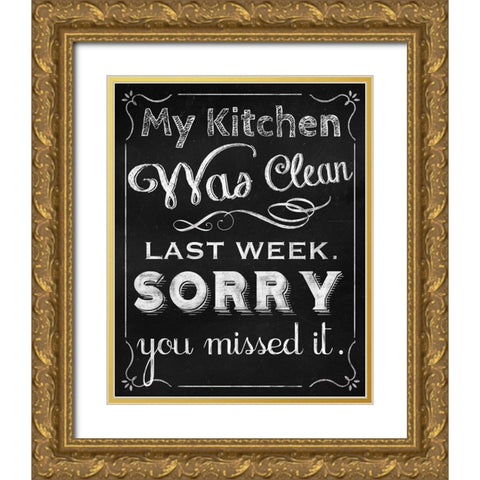 Missed It Gold Ornate Wood Framed Art Print with Double Matting by Lavoie, Tina