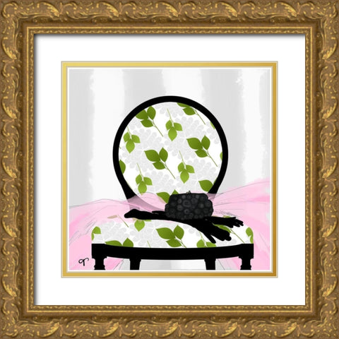 A Womanâ€™s Night Out II Gold Ornate Wood Framed Art Print with Double Matting by Lavoie, Tina