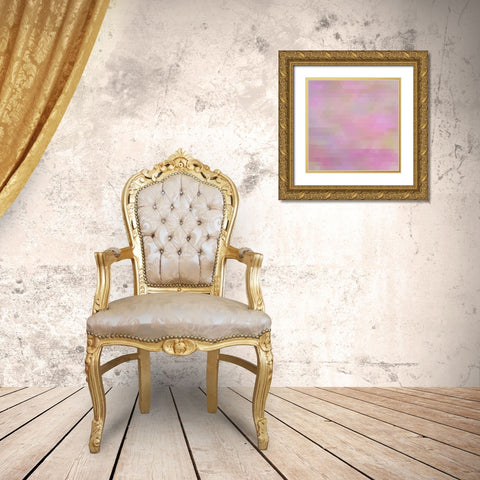 Blush Gold Ornate Wood Framed Art Print with Double Matting by Lavoie, Tina