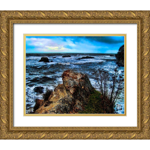 Poets Retreat Gold Ornate Wood Framed Art Print with Double Matting by Lavoie, Tina