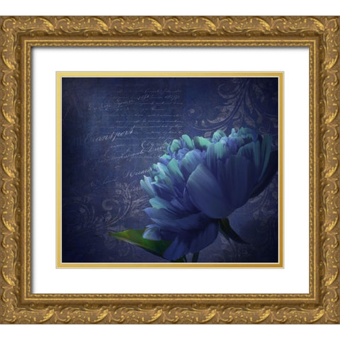 Patience Gold Ornate Wood Framed Art Print with Double Matting by Lavoie, Tina